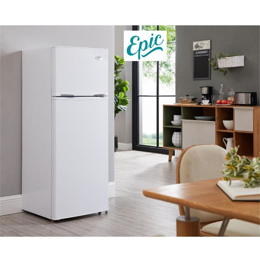 Epic ER82W Top Freezer Refrigerator, White 7.5 cu ft