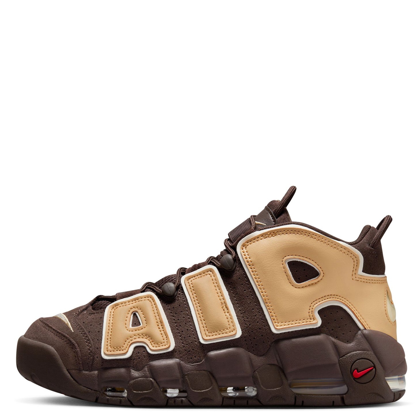 Nike Air More Uptempo 96 Bruin, Baroque Brown/Sesame/Pale Ivory - 7.5